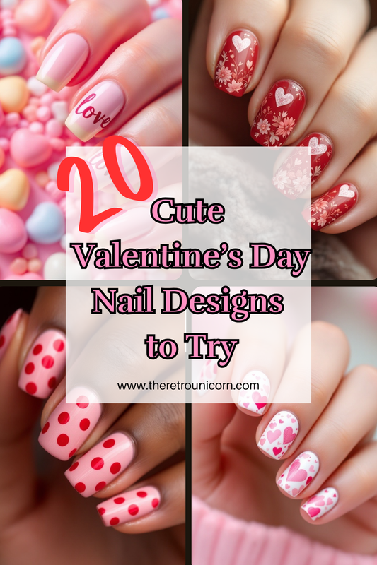 20 Retro-Inspired Valentine's Day Nail Designs