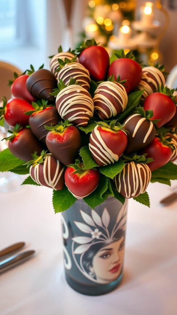 chocolate-covered strawberry bouquet