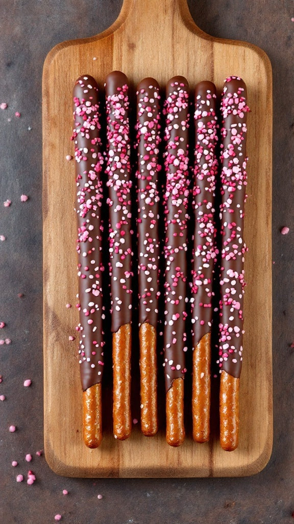 Chocolate-Dipped Pretzel Rods